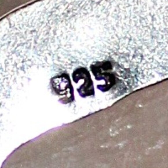 Sterling Silver Cream Stone Bohemian Pendant 18 Grams - Picture 4 of 5